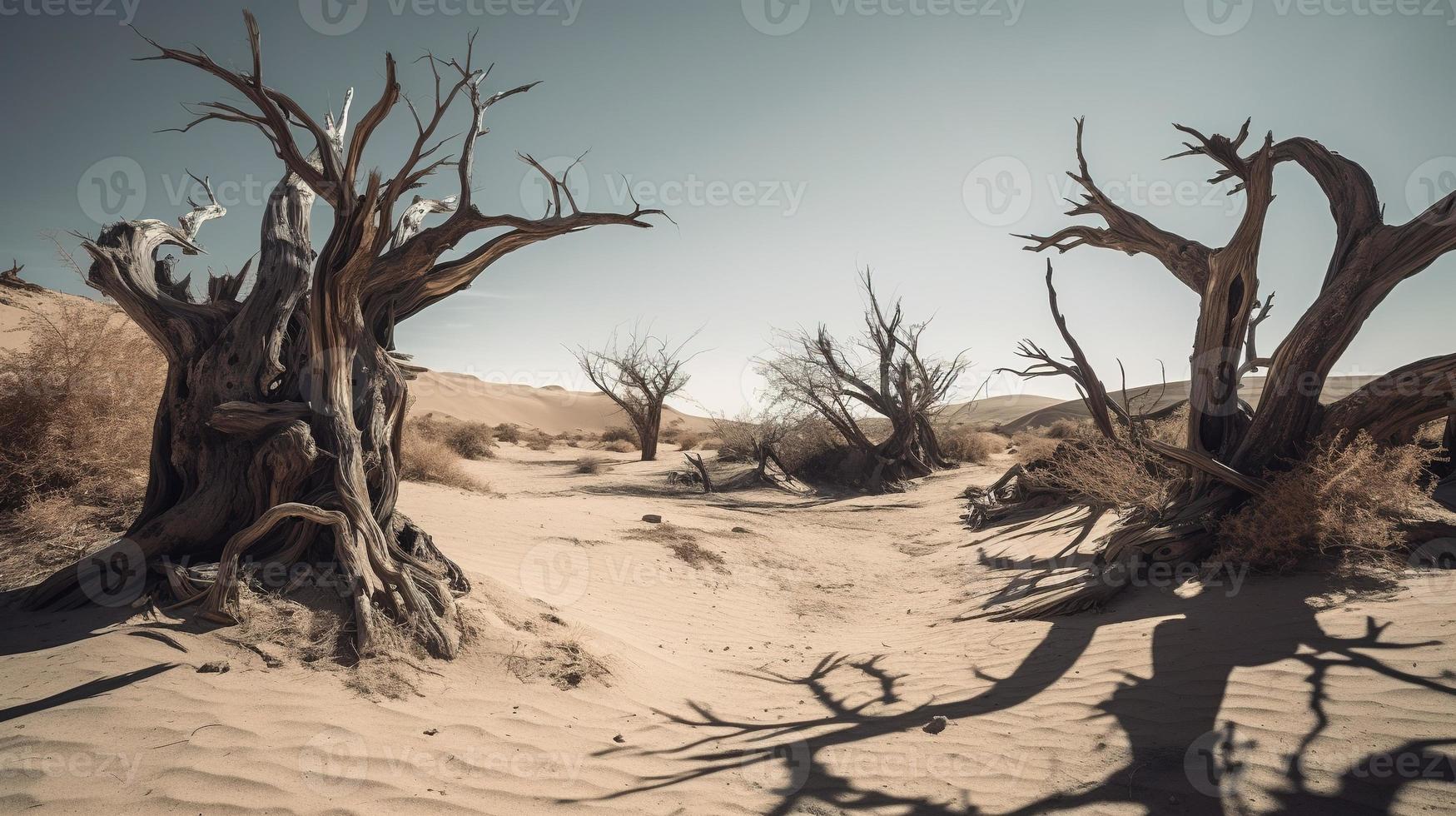 Dead trees in the Namib Desert, Namibia, Africa photo