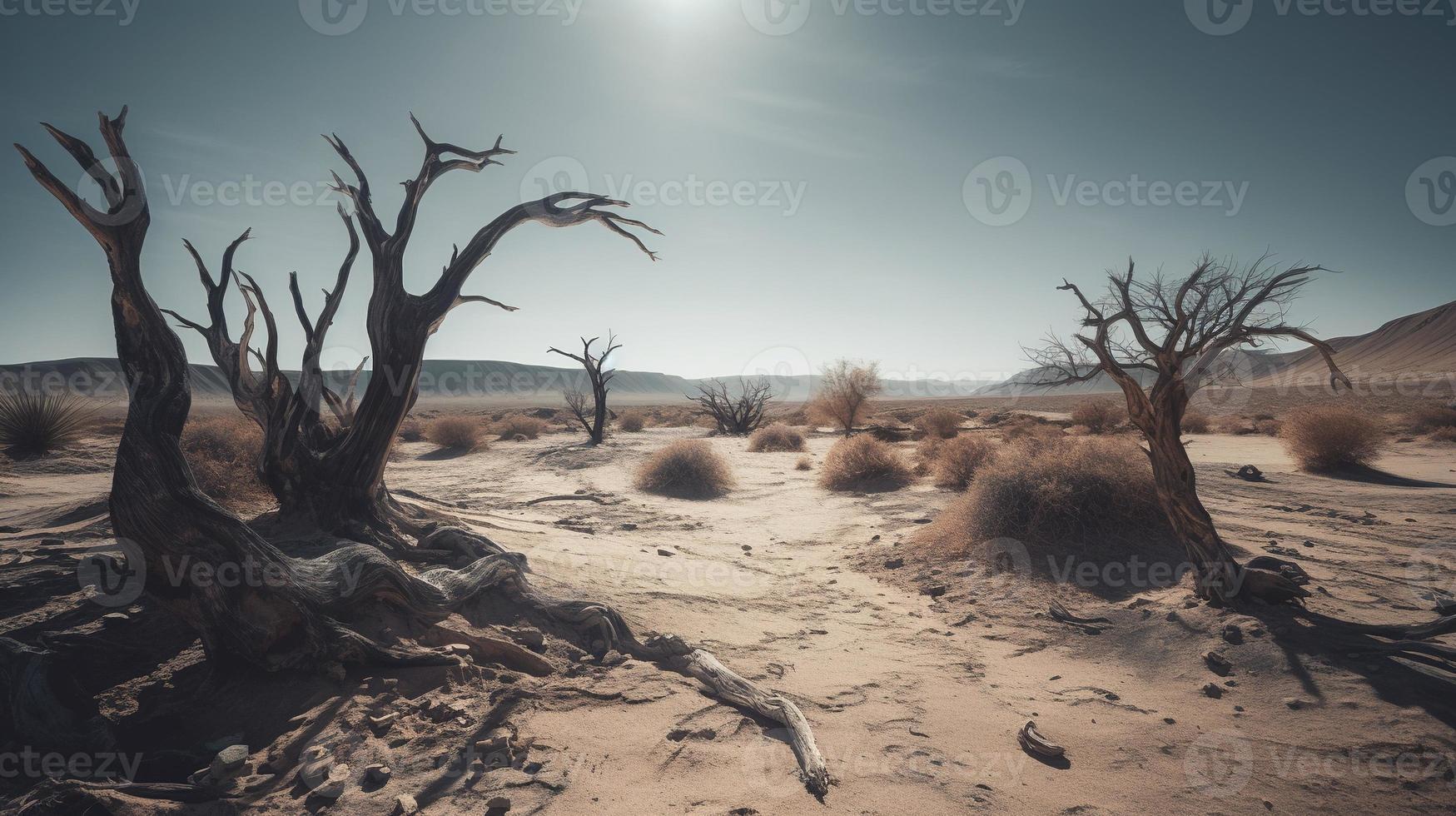 Dead trees in the Namib Desert, Namibia, Africa photo