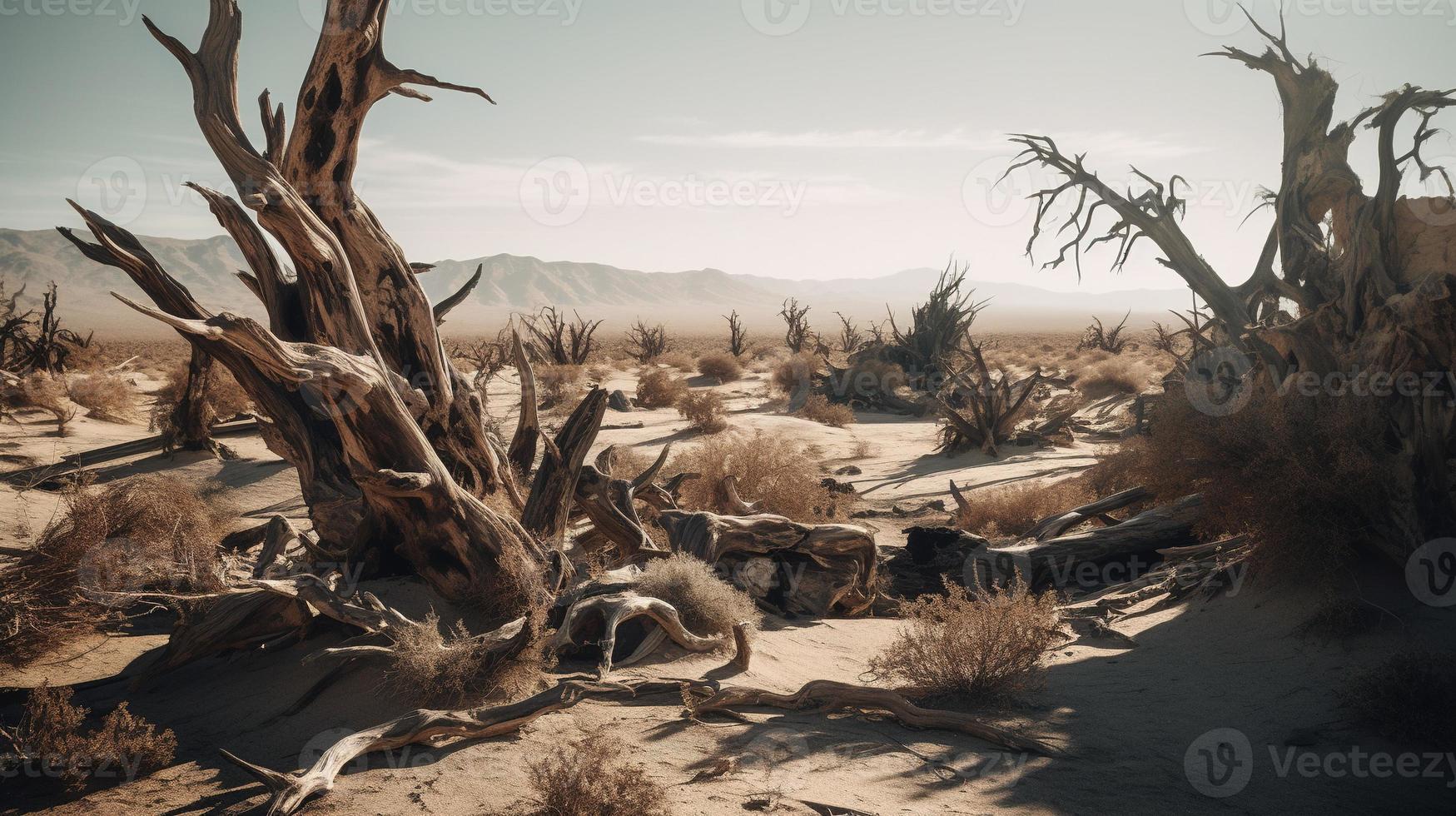 Dead trees in the Namib Desert, Namibia, Africa photo