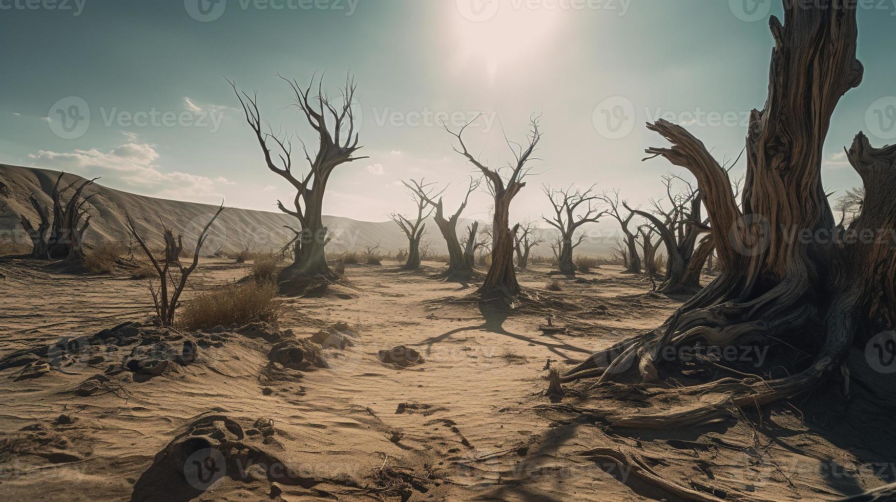 Dead trees in the Namib Desert, Namibia, Africa photo