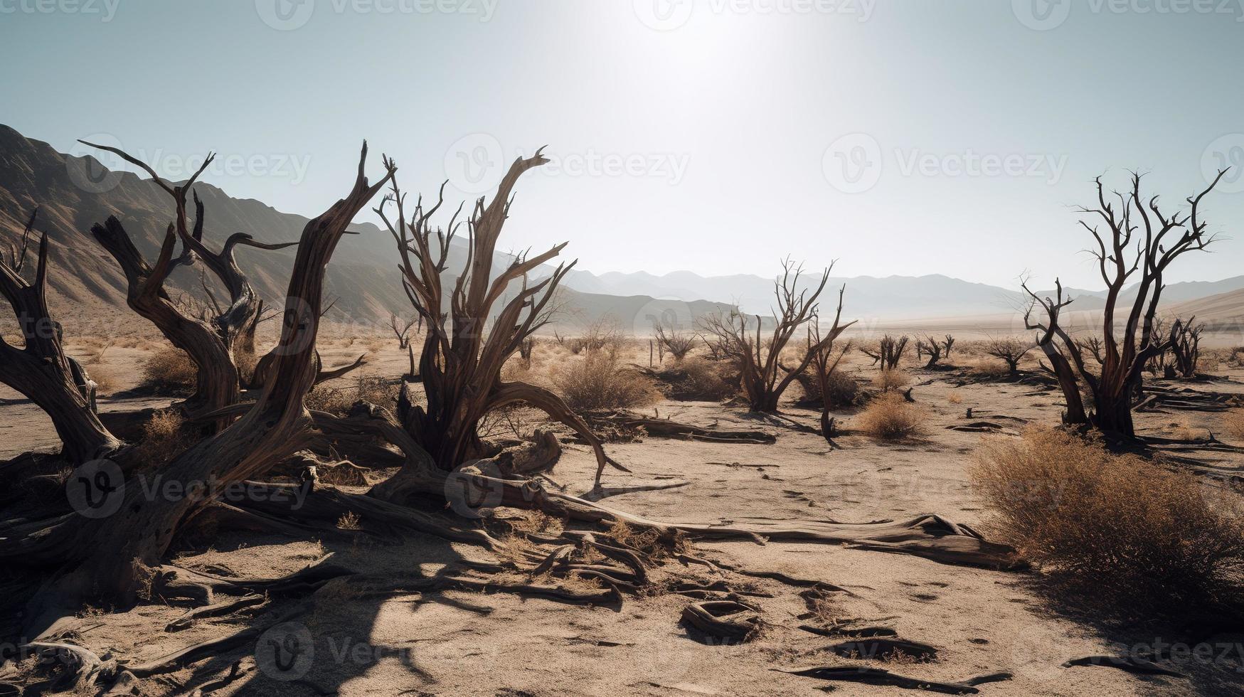 Dead trees in the Namib Desert, Namibia, Africa photo