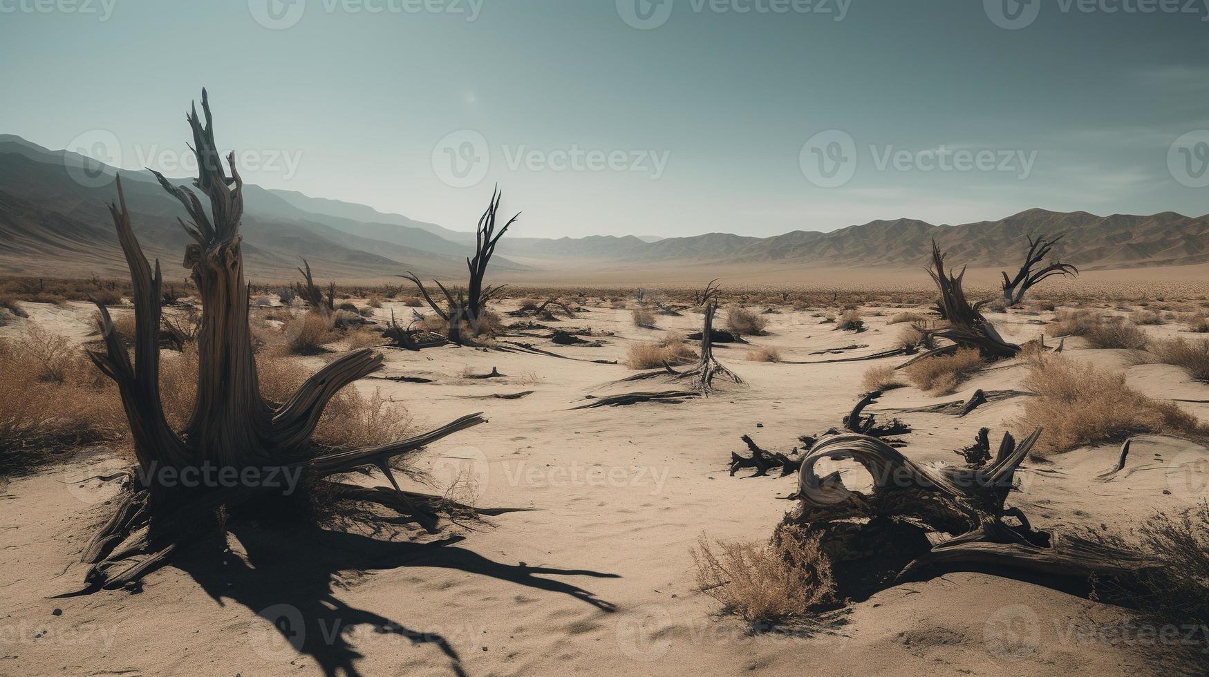 Dead trees in the Namib Desert, Namibia, Africa photo