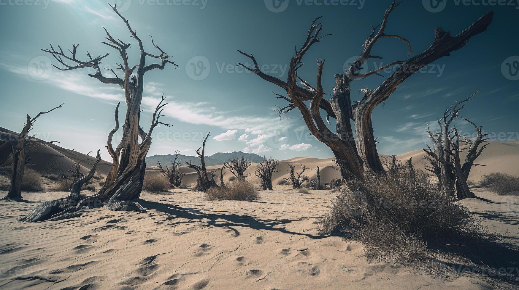 Dead trees in the Namib Desert, Namibia, Africa photo