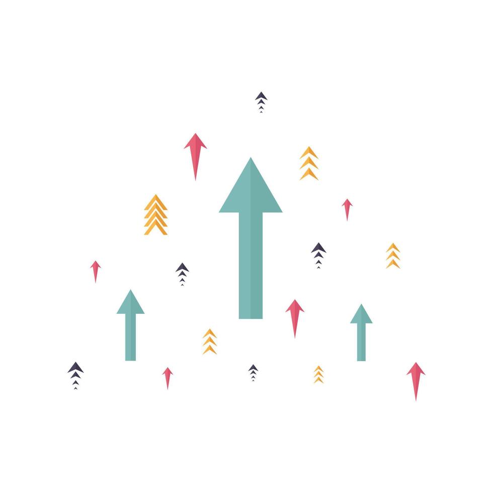 Growth financial trading stock for business. Vector illustration