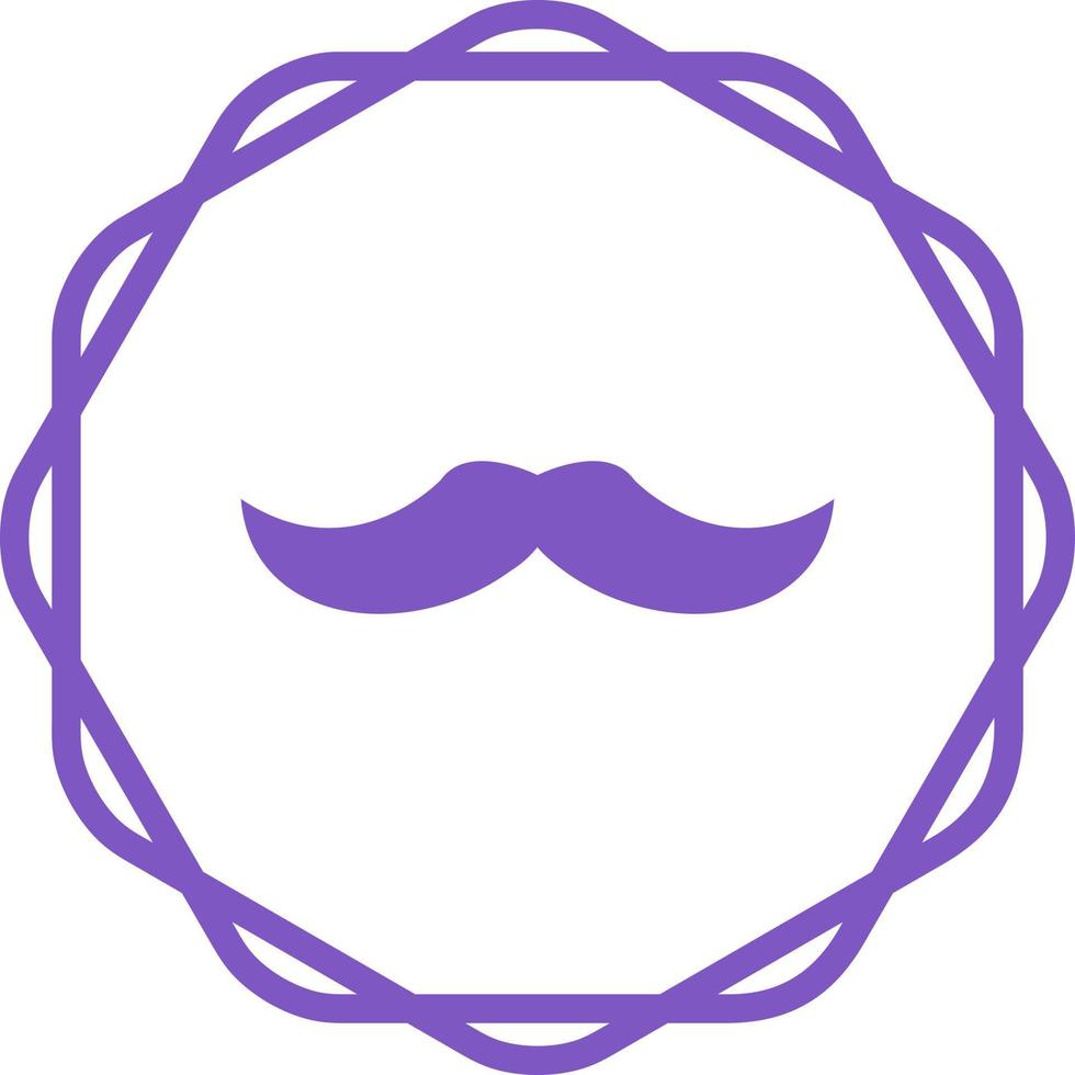 icono de vector de bigote