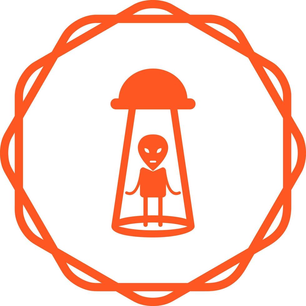 Alien Abduction Vector Icon