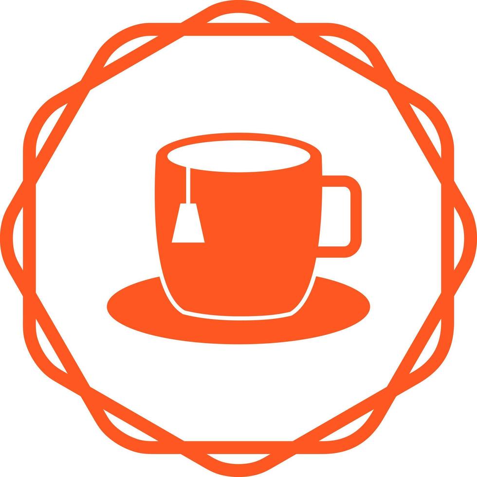 taza de té vector icono