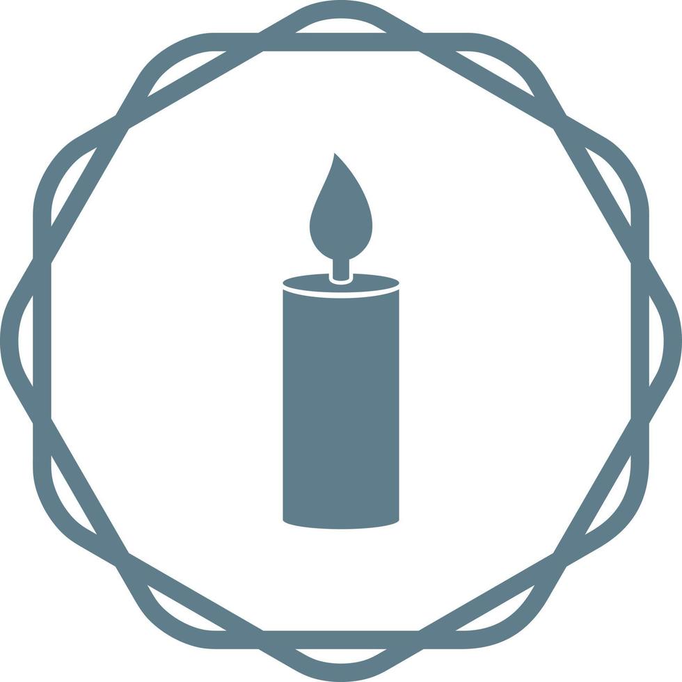 Lit Candle Vector Icon