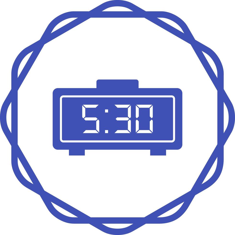 Digital Clock Vector Icon