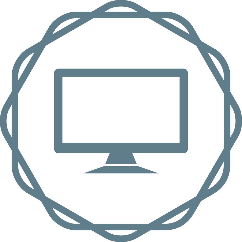 LCD Screen Vector Icon