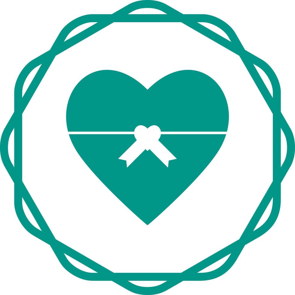 Heart shaped Gift Vector Icon