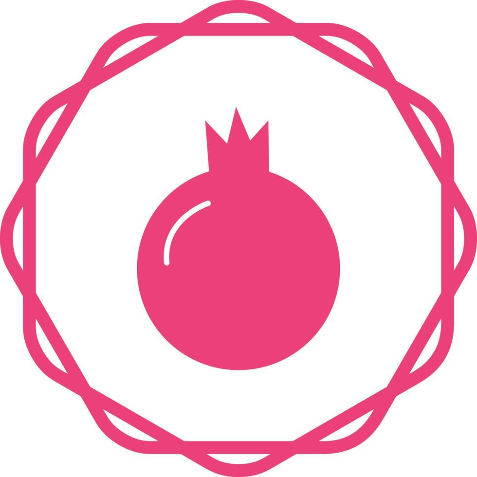 Pomegranate Vector Icon