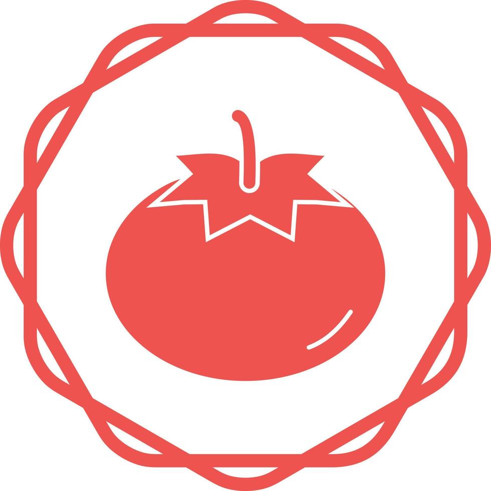 icono de vector de tomate