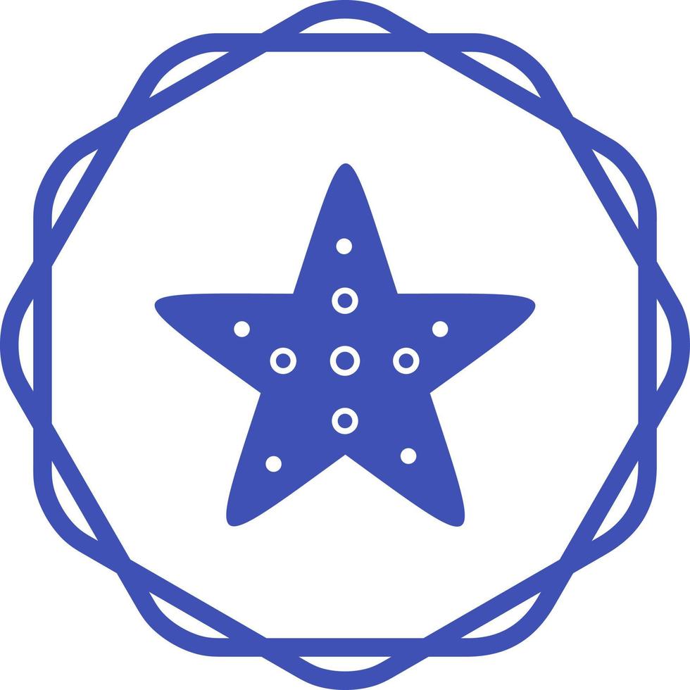 icono de vector de estrella de mar