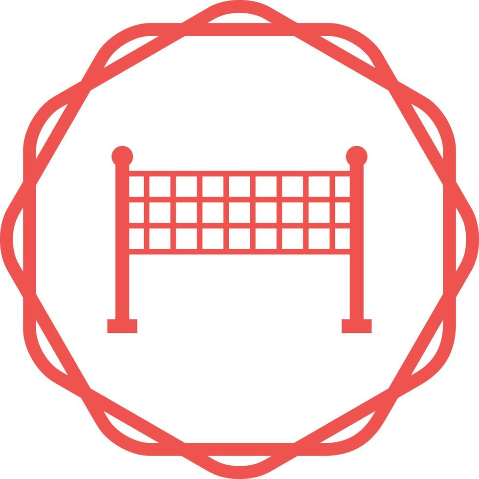 icono de vector de red de voleibol