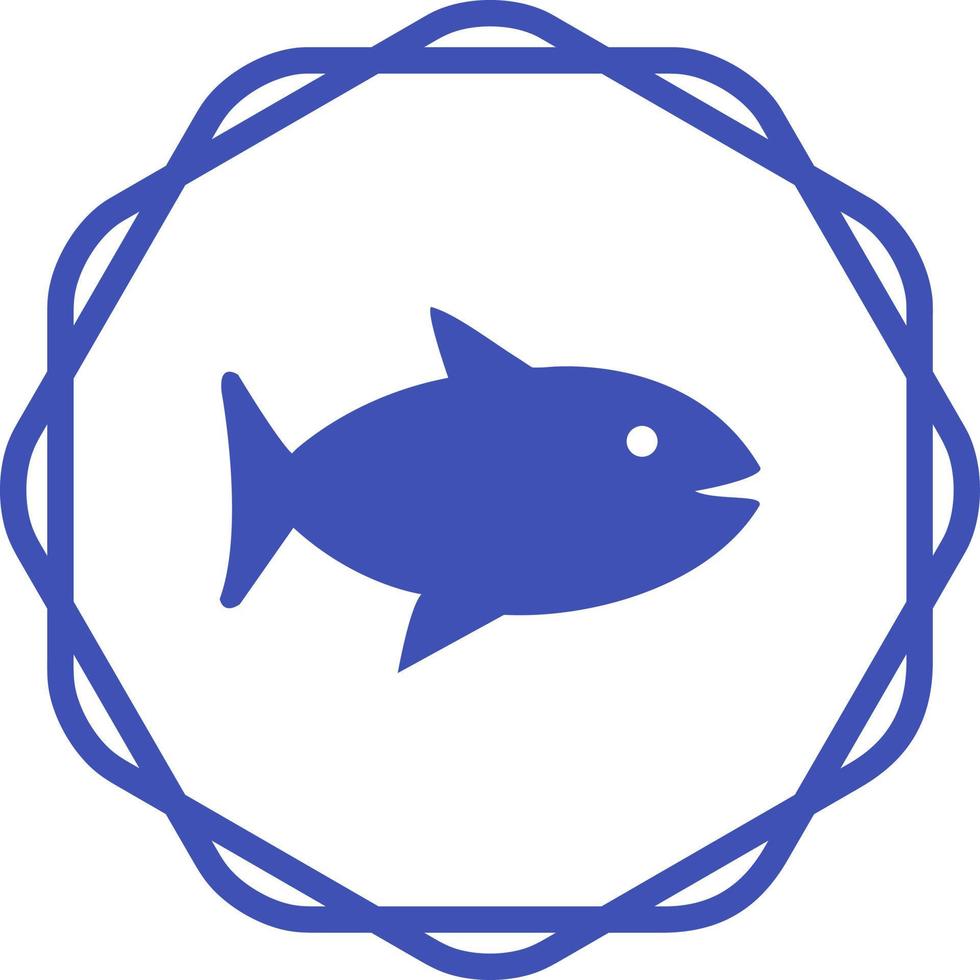 icono de vector de pescado