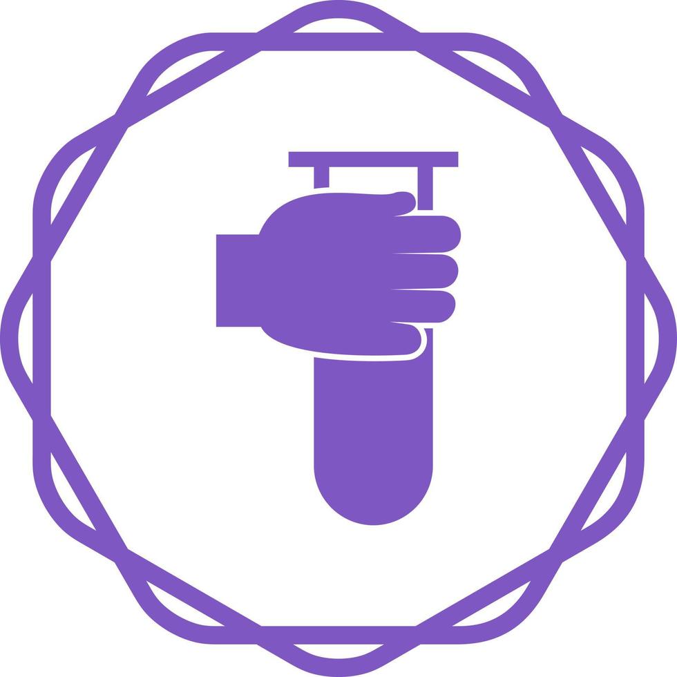 Holding Tube Vector Icon