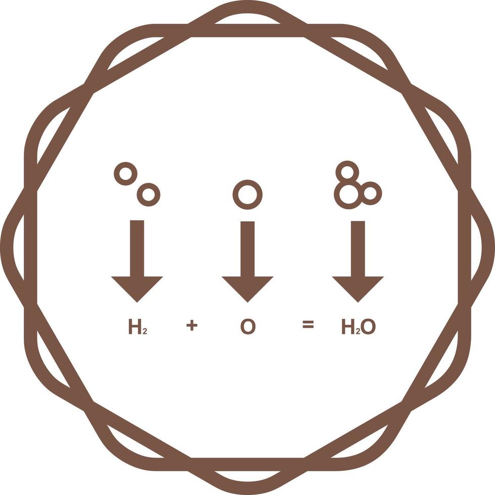 icono de vector de fórmula química