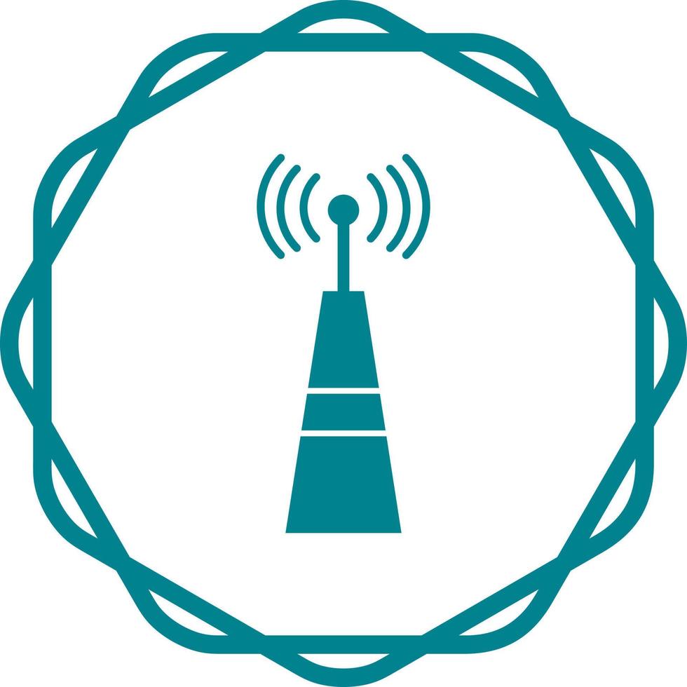 icono de vector de torre de señales