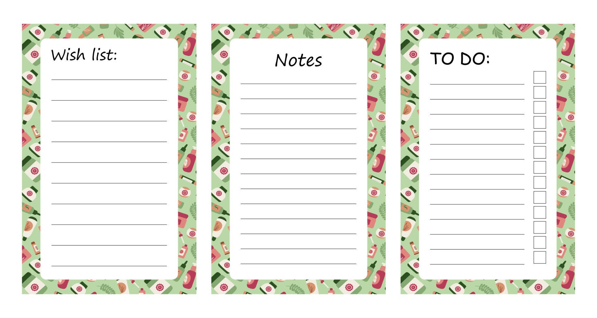 planner printable template with blue elements. daily planner note paper