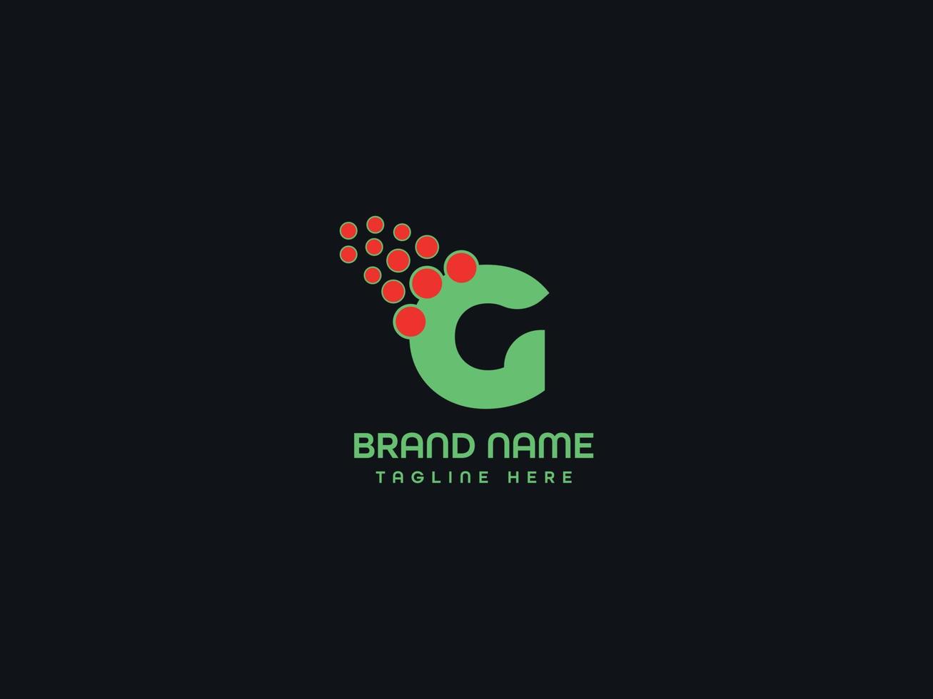 logotipo de la letra g vector