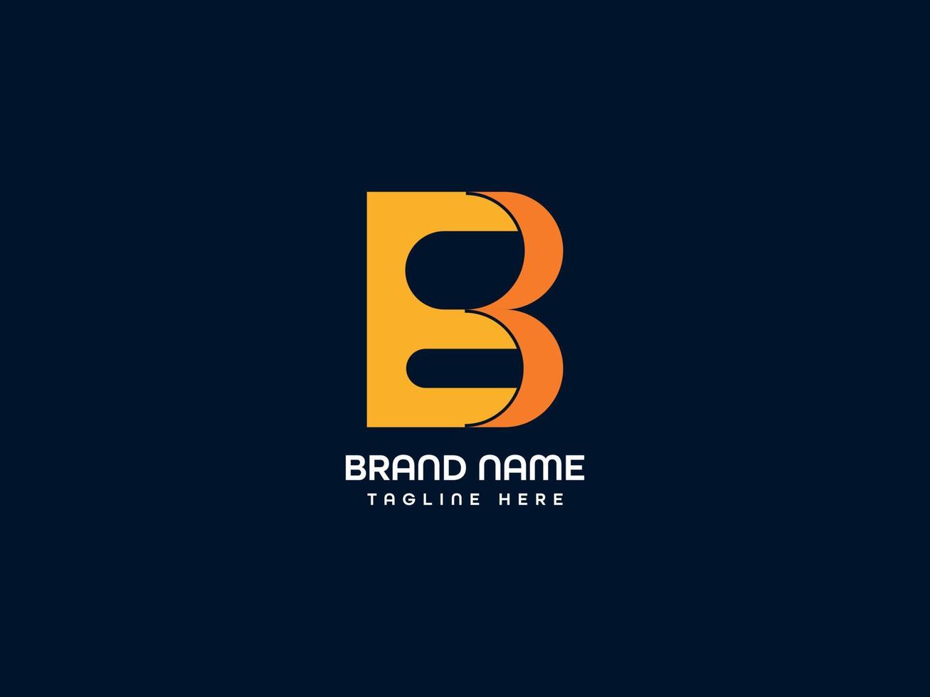 b letter logo vector