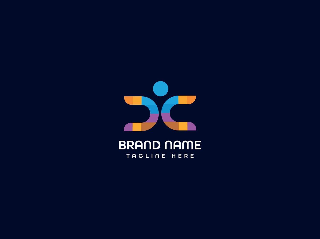 c modern letter logo vector