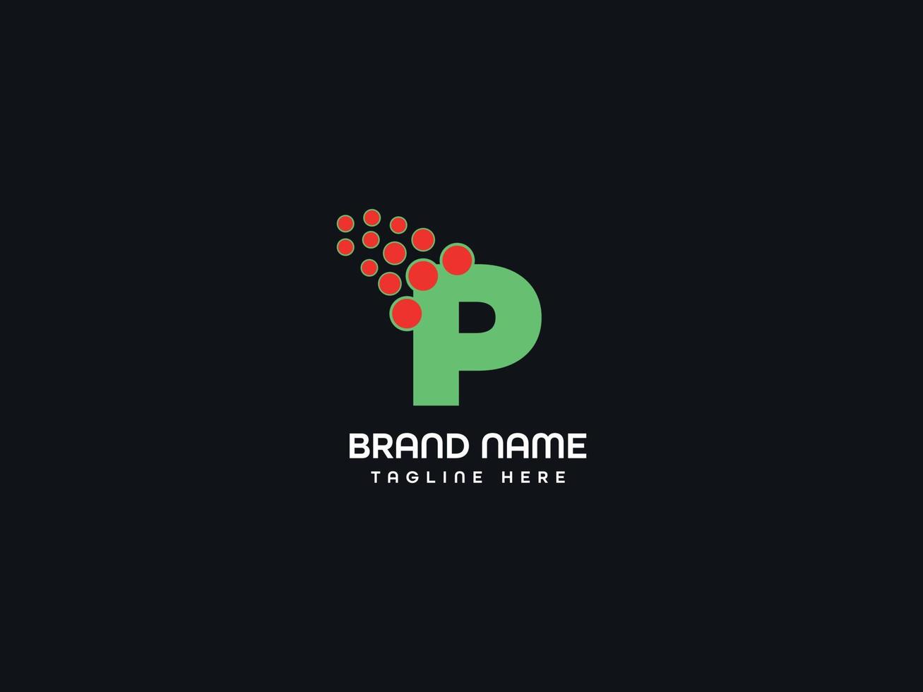 p letter logo vector