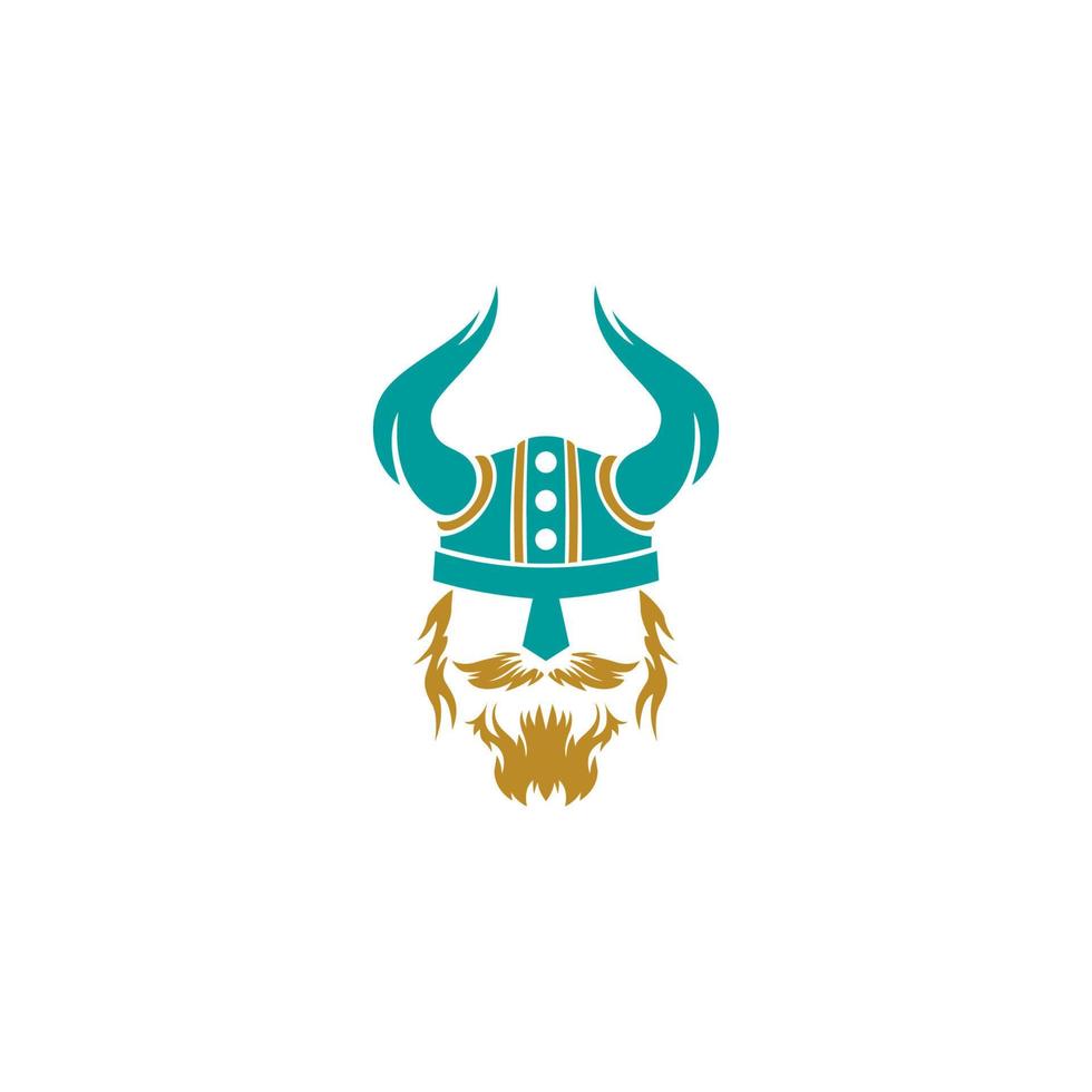Character with horns and helmet vector