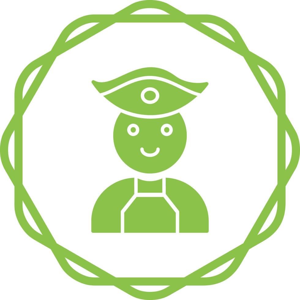 Male Pirate Vector Icon