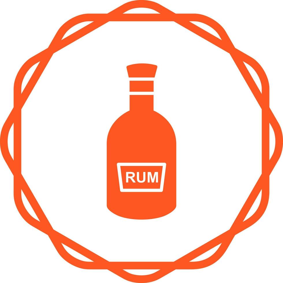 Bottle of Rum Vector Icon