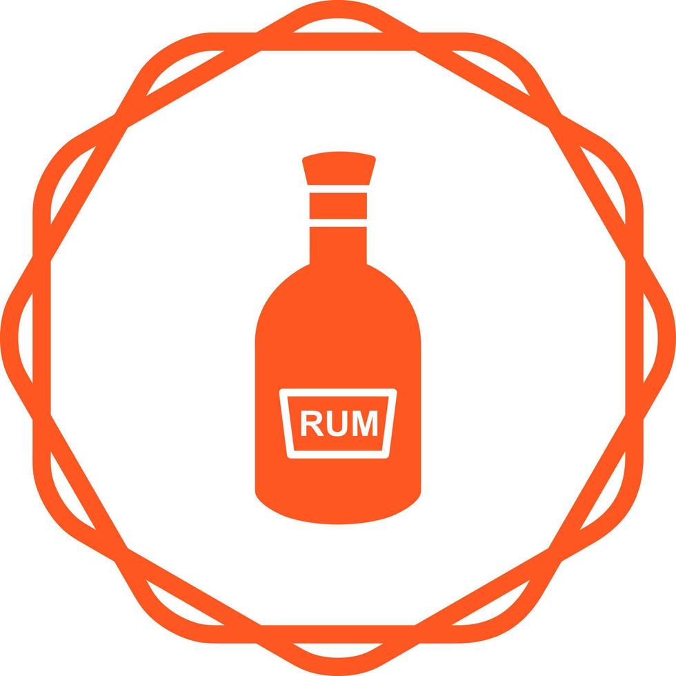 Bottle of Rum Vector Icon