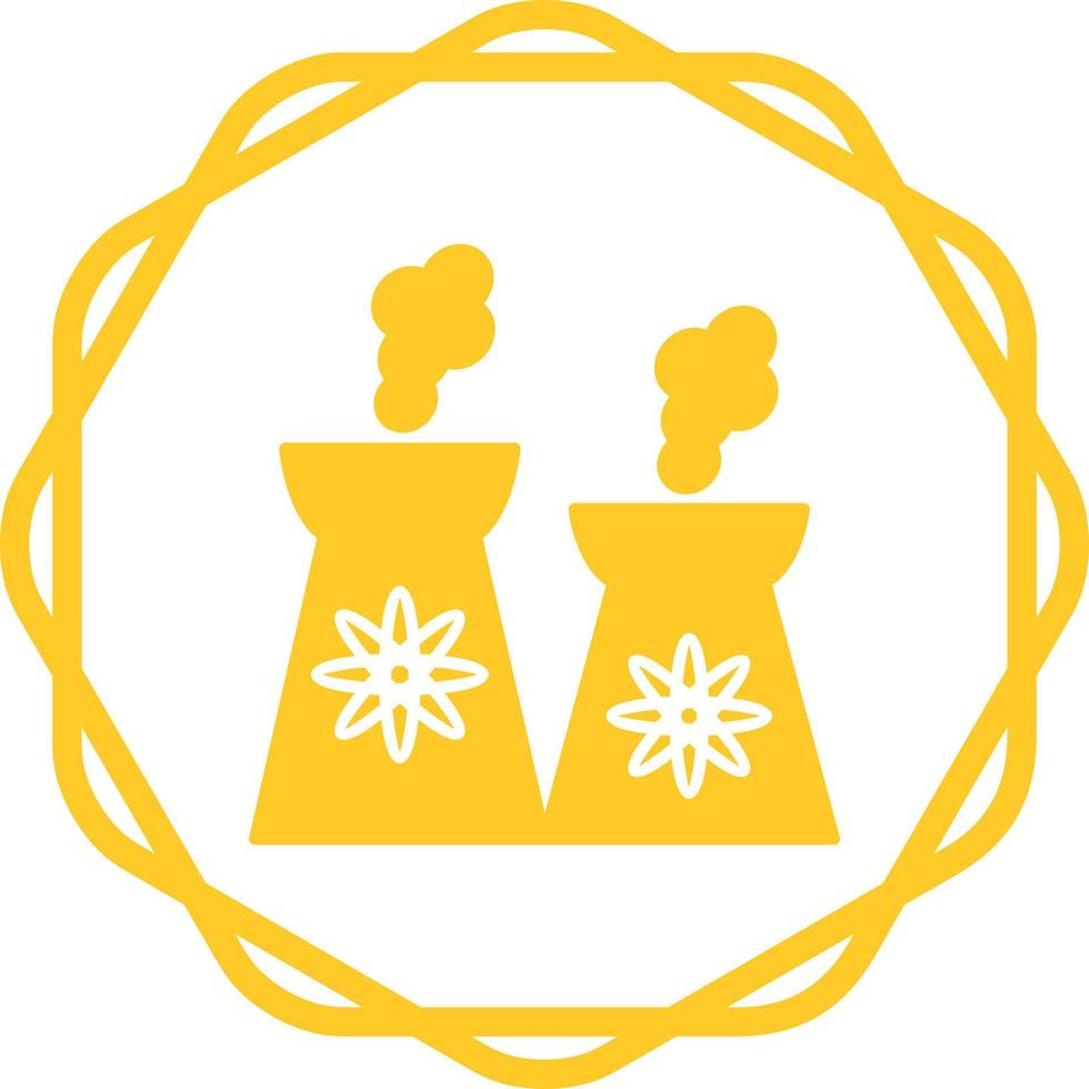 Nuclear Plant Vector Icon