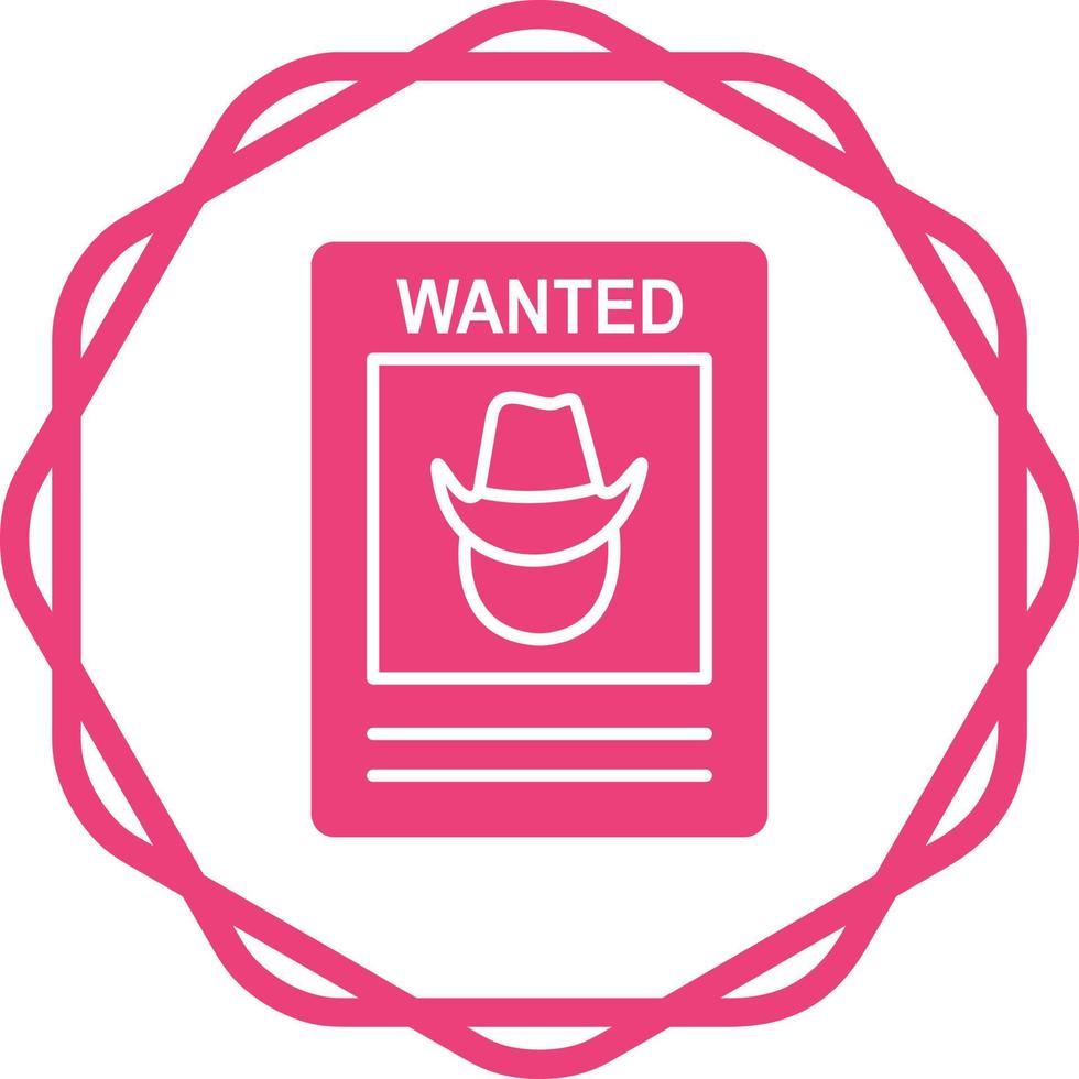 Wanted Poster Vector Icon
