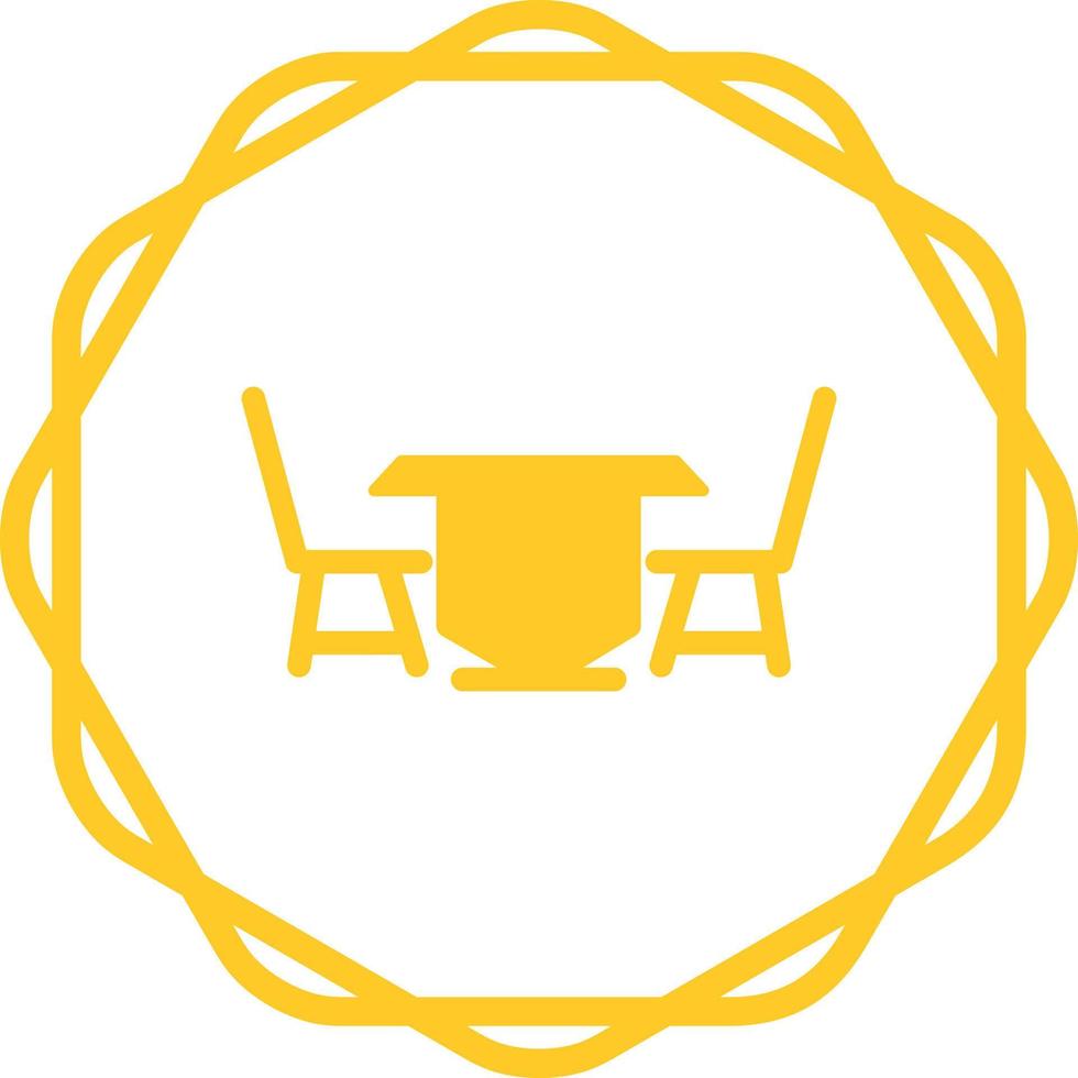 Lunch Table Vector Icon