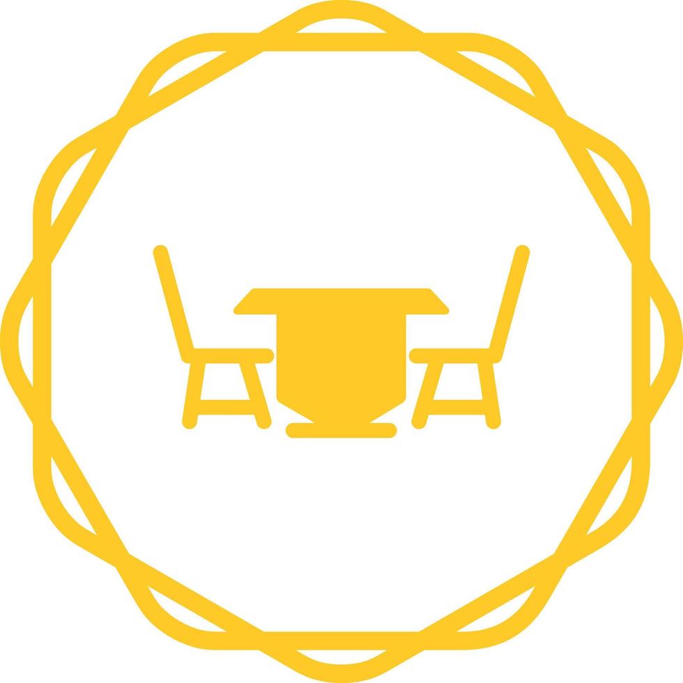 Lunch Table Vector Icon