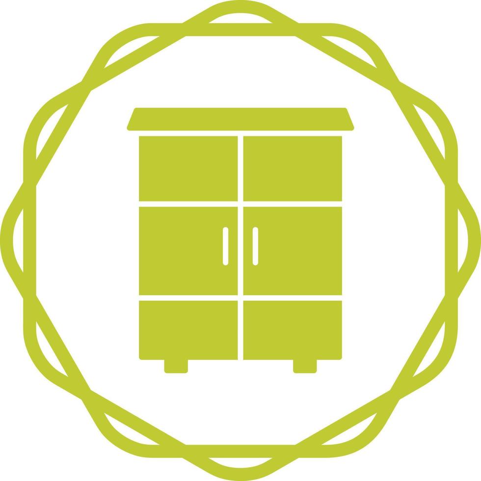 Shelves Cabinet Vector Icon