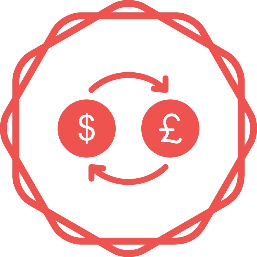 Dollar to Pound Vector Icon