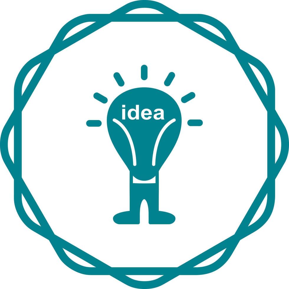 icono de vector de idea brillante