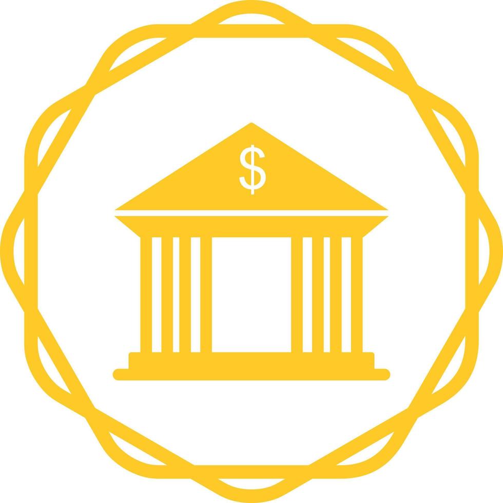 Bank Building Vector Icon