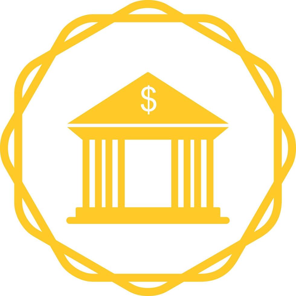 Bank Building Vector Icon