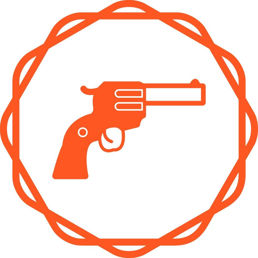 icono de vector de revólver