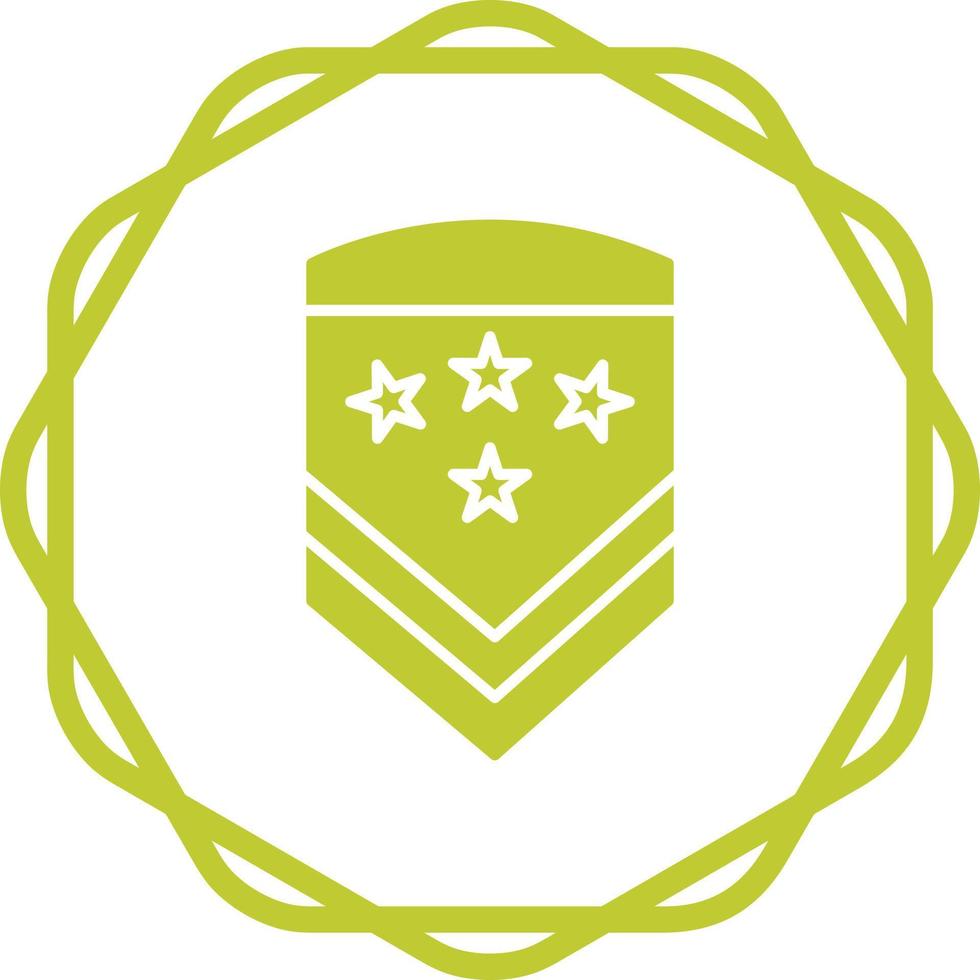 Military Badge Vector Icon