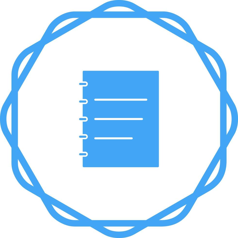 Notepad Vector Icon