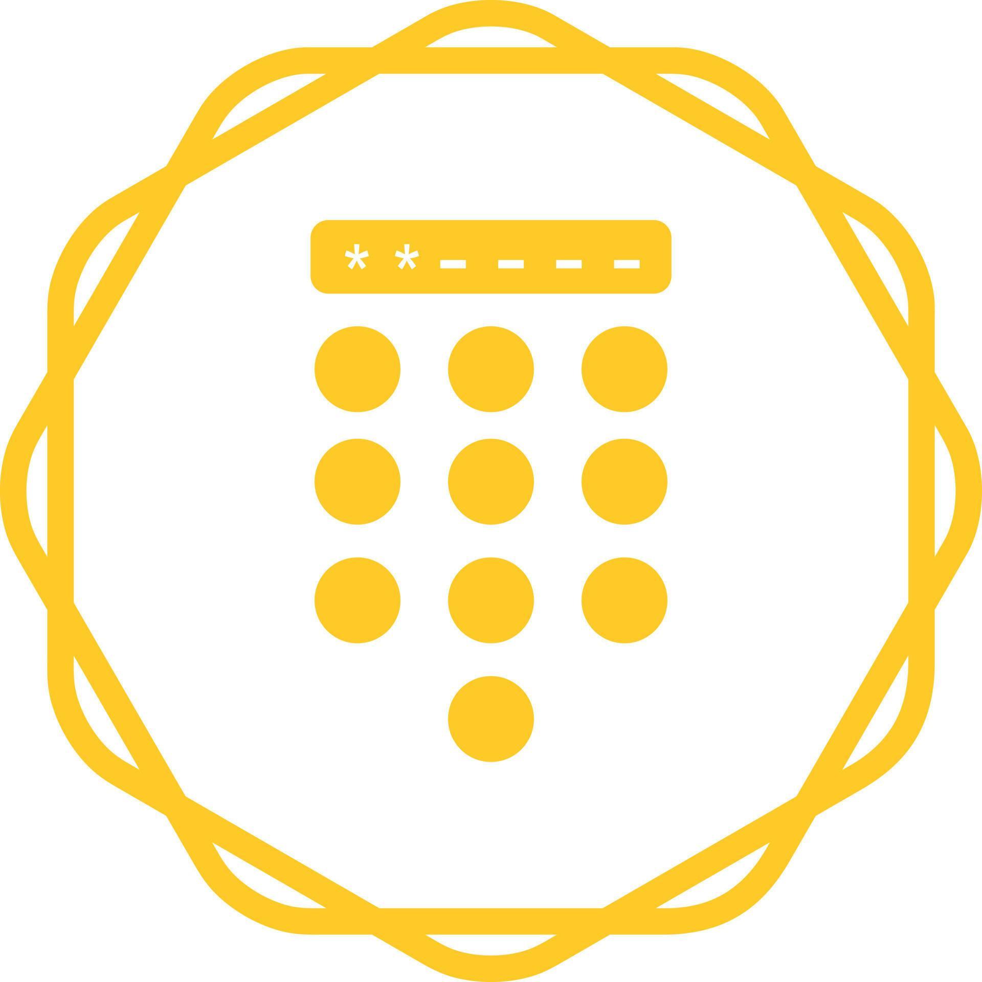 Passcode Lock Vector Icon 22427445 Vector Art at Vecteezy