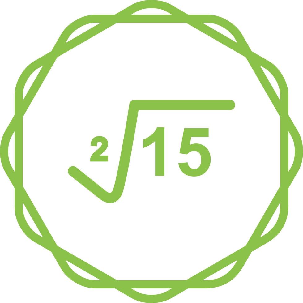 Square Root Vector Icon