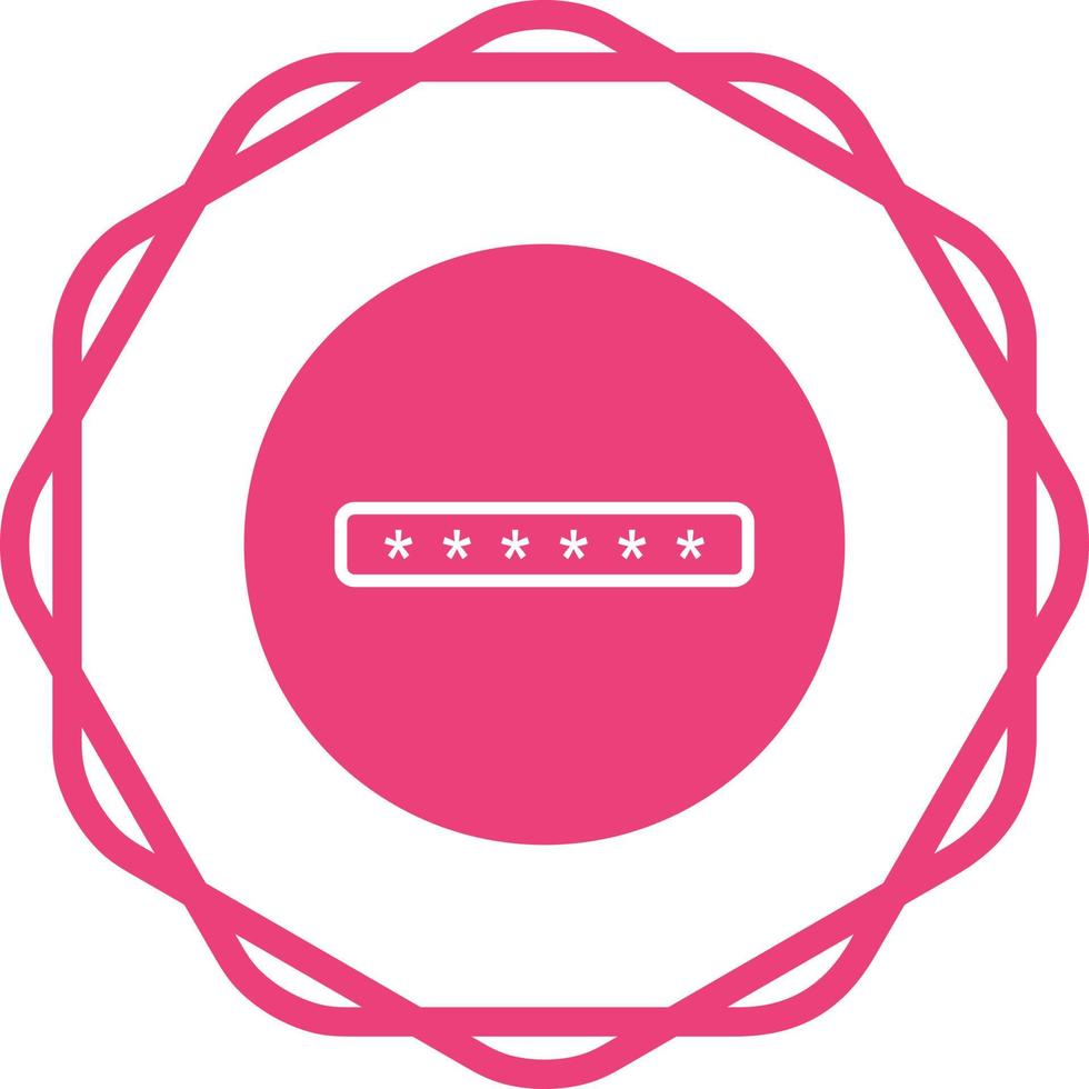 Password field Vector Icon