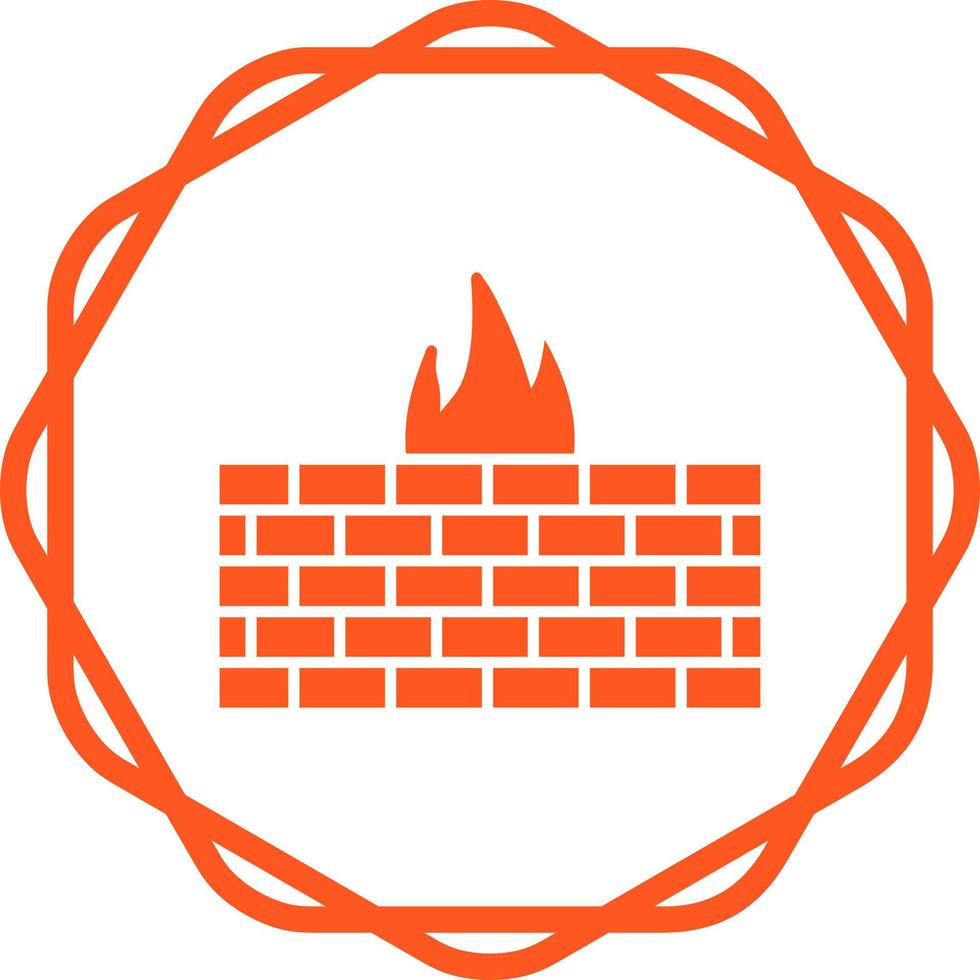 icono de vector de firewall