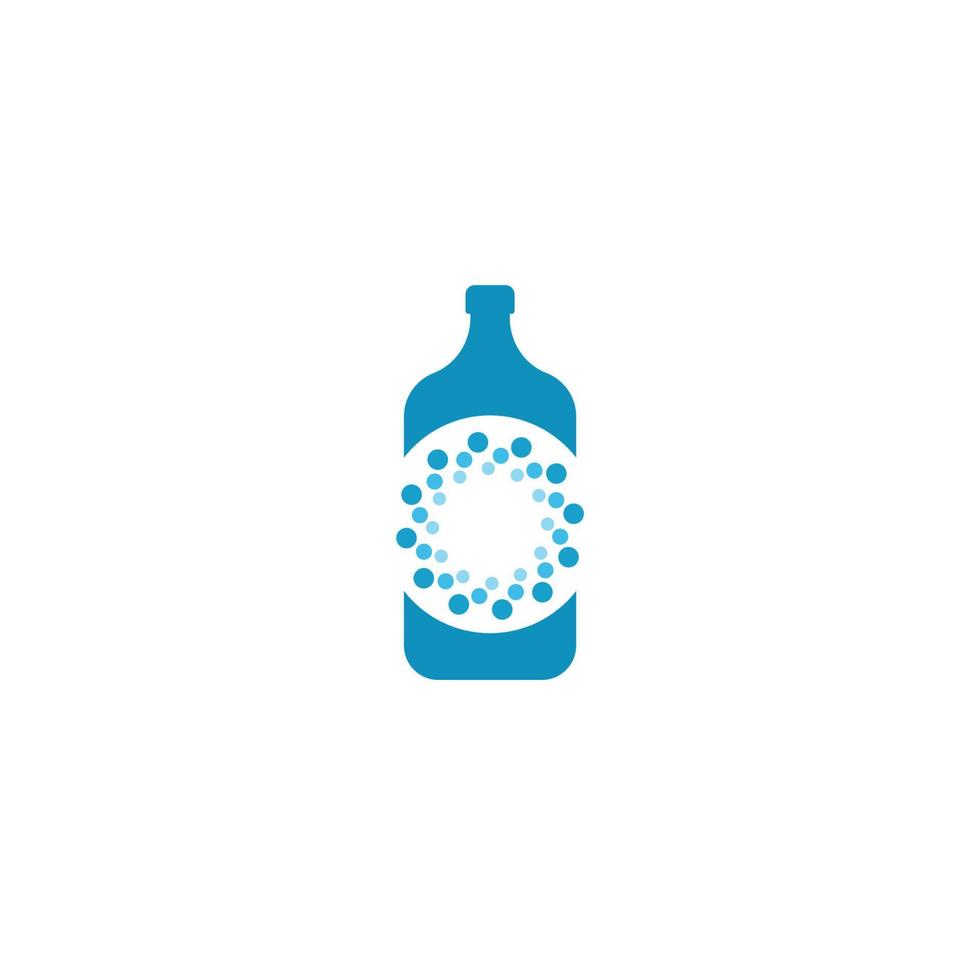 bottle icon in trendy flat design vector
