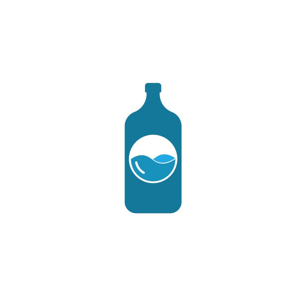 bottle icon in trendy flat design vector